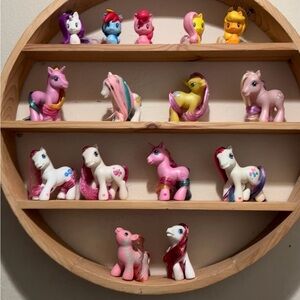 Colorful Pony Figurine Set